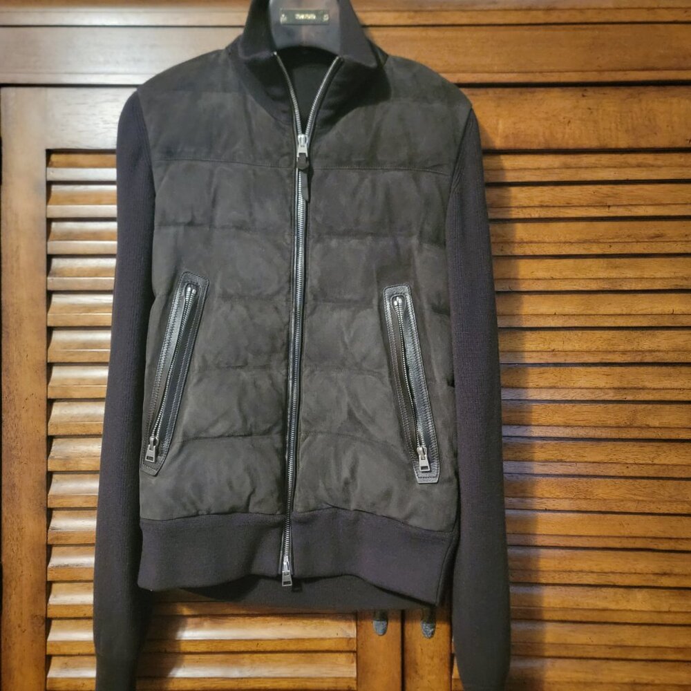 TOM FORD Updated James Bond Spectre Solden Jacket Brown Suede front $5,000